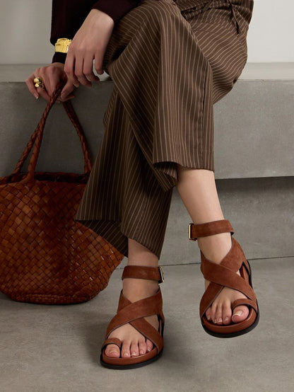 Sienna Caramel Leather Sandal