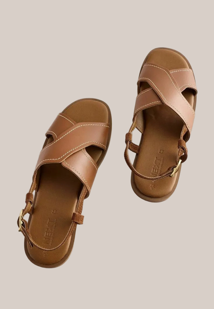 Isla Tan Leather Sandal