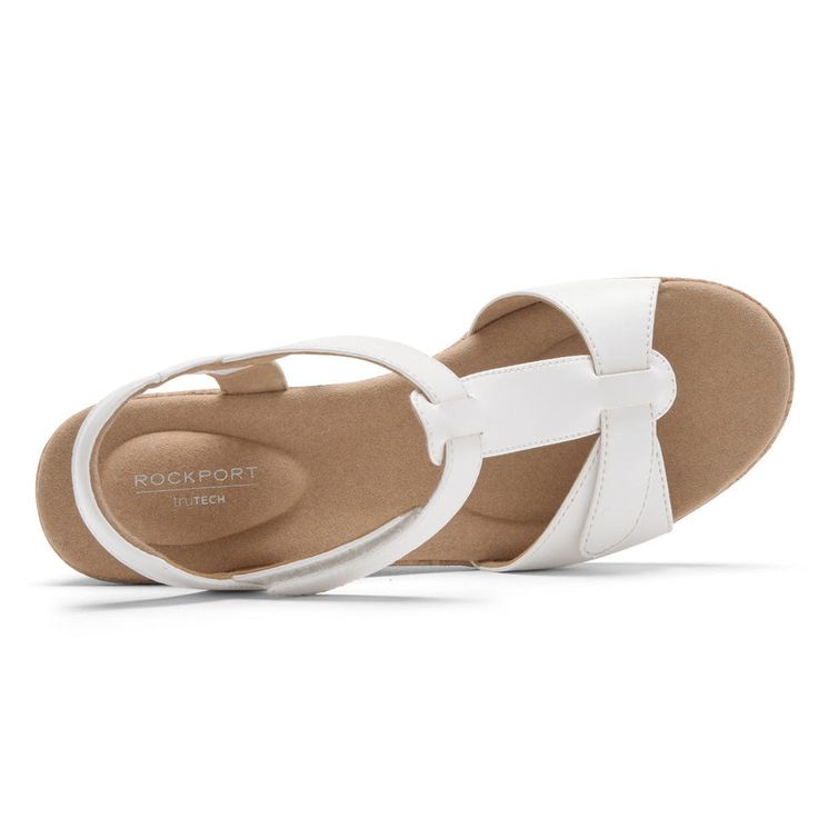 Serena White Leather Sandal