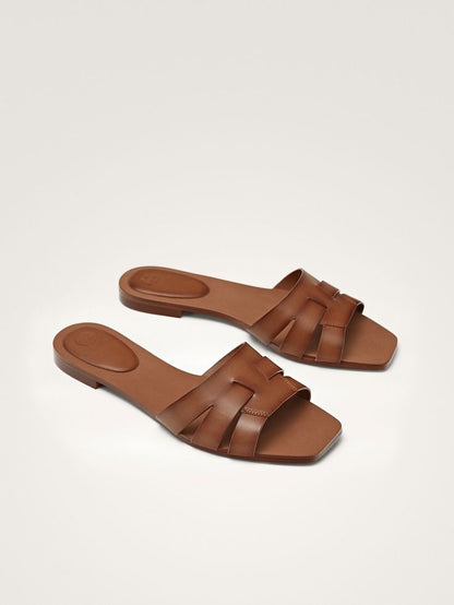Amara Espresso Leather Sandal