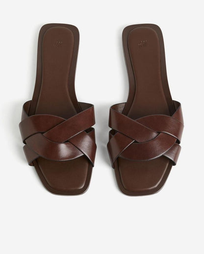Amara Espresso Leather Sandal
